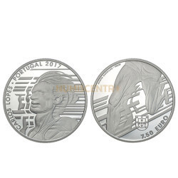 Moeda 7,5€ Carlos Lopes Portugal 2017 Prata Proof
