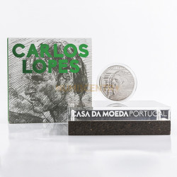 Moeda 7,5€ Carlos Lopes Portugal 2017 Prata Proof