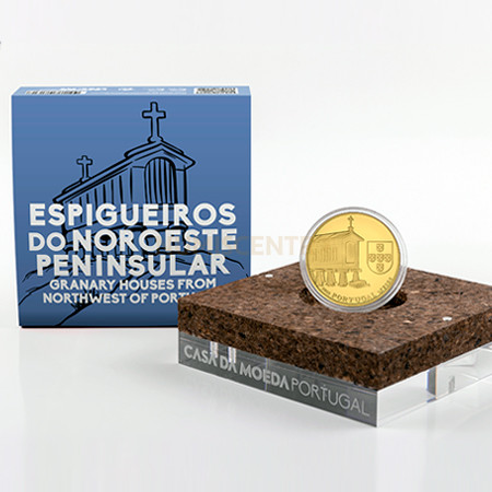 Moeda 2,5€ Espigueiros Portugal 2018 Ouro Proof