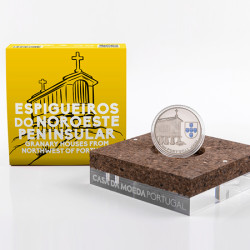 Moeda 2,5€ Espigueiros Portugal 2018 Prata Proof