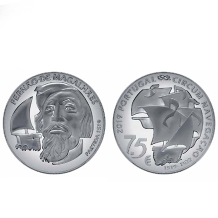 Moeda 7,5 € Fernão de Magalhães 