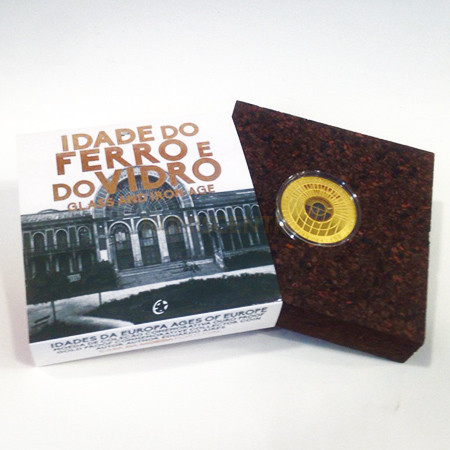 Moeda 5€ Idade do Ferro e do vidro Portugal 2017 Ouro Proof