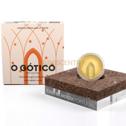 Moeda 5€ Comemorativa O Gótico Portugal 2020 Ouro Proof