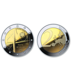 Moeda 2 Euro Comemorativa Ponte 25 Abril Portugal 2016 normal