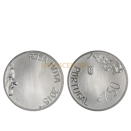 Moeda 7,5€ Rosa Mota 2018 Prata 500