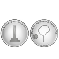 Moeda 7,5€ Eduardo Souto Moura Portugal 2018 Prata Proof