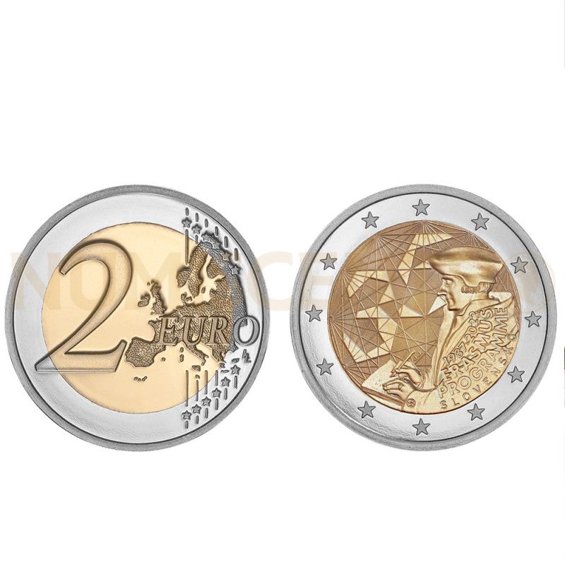 Moeda 2 Euro Erasmus Eslováquia 2022