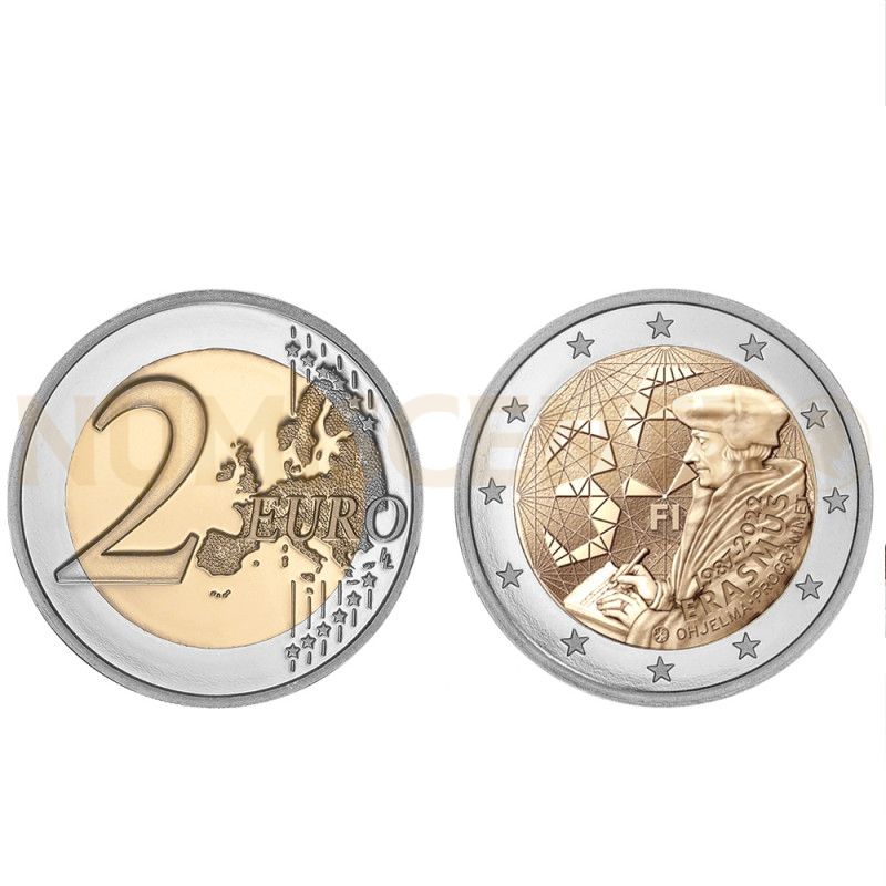 Moeda 2 Euro Erasmus Finlândia 2022