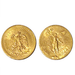 Moeda Ouro 50 Pesos México 1944
