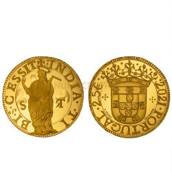 Moeda Ouro Escudo de São Tomé Portugal 2021 Proof