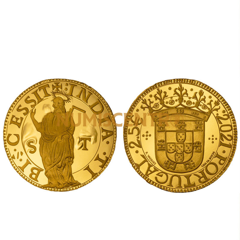 Moeda Ouro Escudo de São Tomé Portugal 2021 Proof