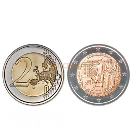 Moeda 2 Euro Áustria 2016 200 Anos National Bank