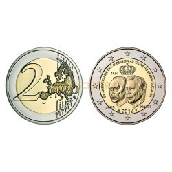 2 Euros 50 Aniversário Ascenção ao Trono Luxemburgo 2014