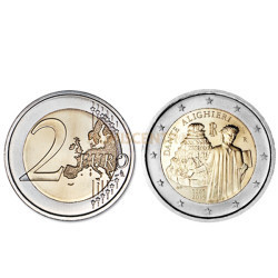 Moeda 2 Euros Dante - Itália 2015