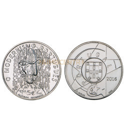 Moeda 5 Euro O Modernismo Portugal 2016 Cuproniquel