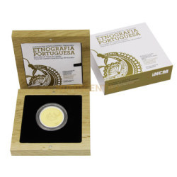 Moeda Arrecadas de viana do Castelo Lamelar Ouro Prata Proof 2013