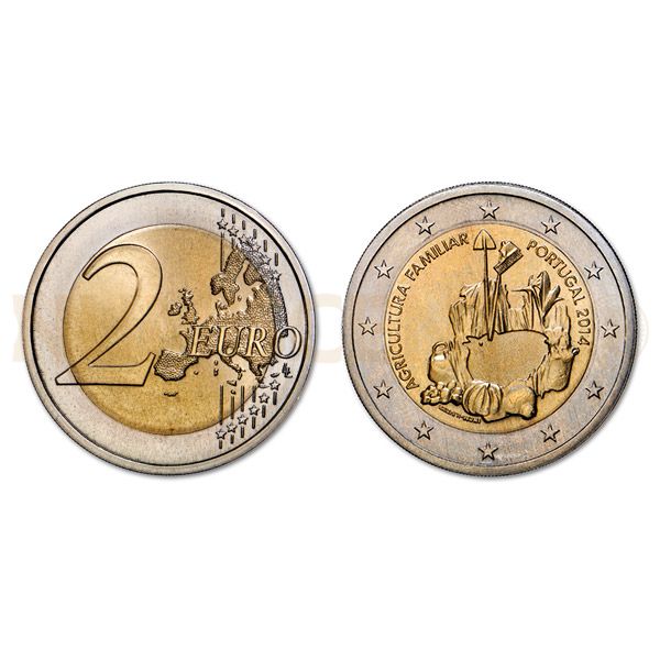 2 Euros Anos Internacional Agricultura Familiar Portugal 2014