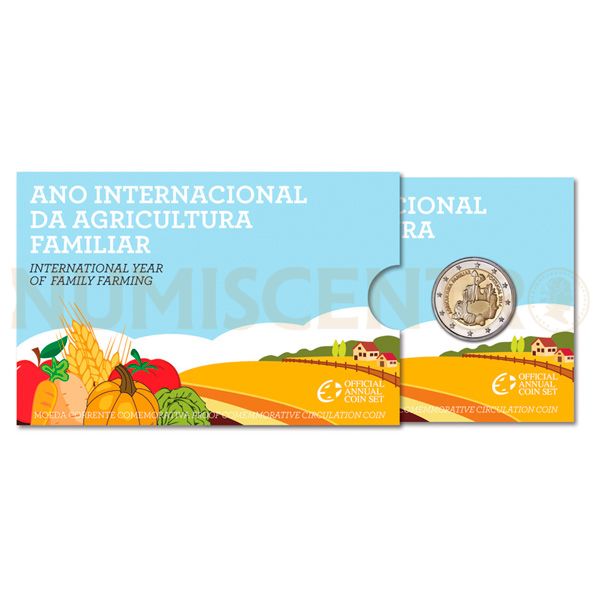 2 Euros Anos Internacional Agricultura Familiar Proof Portugal 2014