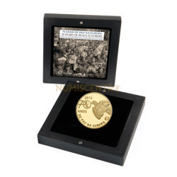 Moeda 2,5€ Comemorativa 70 Anos na Europa - Portugal 2015 Ouro Proof