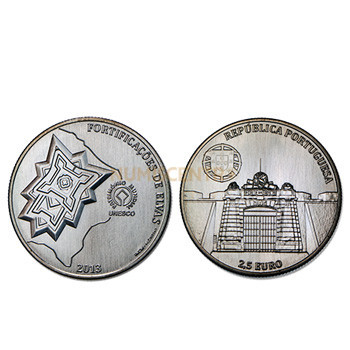 Moeda 2,5€ Comemorativa Fortificações de Elvas Cuproniquel 2013
