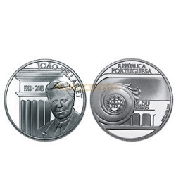 Moeda 2,5€ Comemorativa Centenário Nascimento João villaret Prata Proof 2013