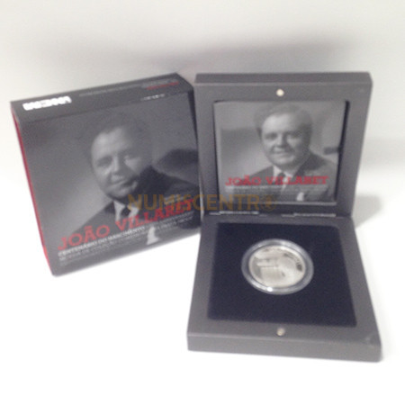 Moeda 2,5€ Comemorativa Centenário Nascimento João villaret Prata Proof 2013