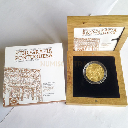 Moeda 2,5€ Comemorativa Jugos estojo normal Portugal 2014 Ouro