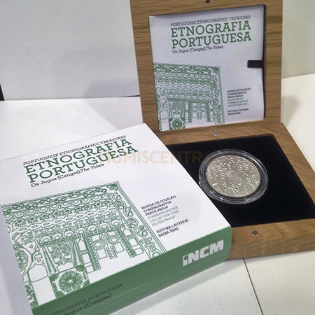 Moeda 2,5€ Comemorativa Jugos estojo normal Portugal 2014 Prata Proof