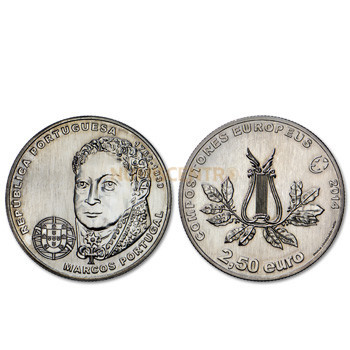 Moeda 2,5€ Comemorativa Marcos Portugal 2014 Cuproniquel