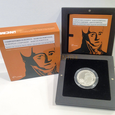Moeda 2,5€ Comemorativa Marcos Portugal Prata proof 2014