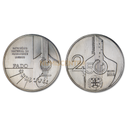 Moeda 2,5€ Comemorativa O Fado - Portugal 2015 Cuproniquel