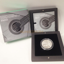 Moeda 2,5€ Comemorativa O Fado - Portugal 2015 Prata Proof