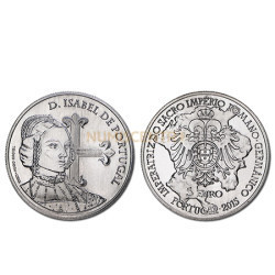 Moeda 5€ Comemorativa D Isabel de Portugal 2015 Cuproniquel
