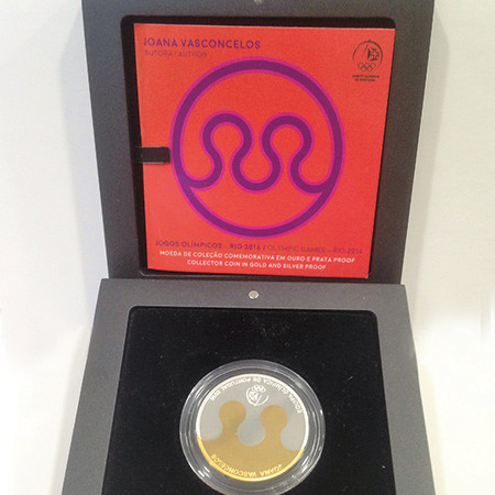 Moeda 2,5€ Proof Equipa Olímpica Rio 2016 - Portugal 2015 (Ouro e Prata)