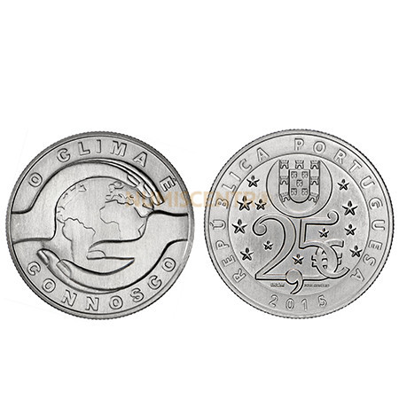 Moeda 2,5€ O Clima é Connosco - Portugal 2015 (Cuproniquel)