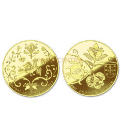 Moeda 2,5€ Ouro Proof Comemorativa Colchas de Castelo Branco 2015