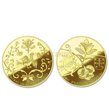 Moeda 2,5€ Ouro Proof Comemorativa Colchas de Castelo Branco 2015