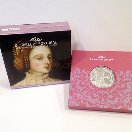 Moeda 5€ Prata Proof Comemorativa D Isabel de Portugal 2015