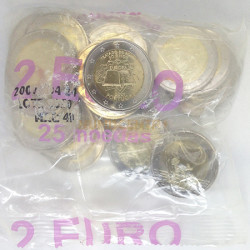 Saco 25 Moedas 2 Euros 50 Anos Tratado de Roma Portugal 2007