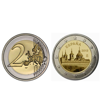 2 Euros Mosteiro do Escorial Espanha 2013