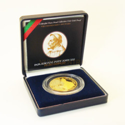 Moeda 5€ viII Cent do Nascimento de Pedro Hispano 2005 Ouro Proof