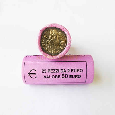 Rolo Moedas 2 Euros 200 Anos da Fundação Carabiniere de Itália 2014