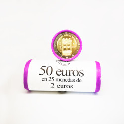 Rolo Moedas 2 Euro Arquitetura Mudejar de Aragon Espanha 2020
