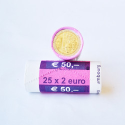 Rolo Moedas 2 Euros Dinastia de Nassau Luxemburgo 2015