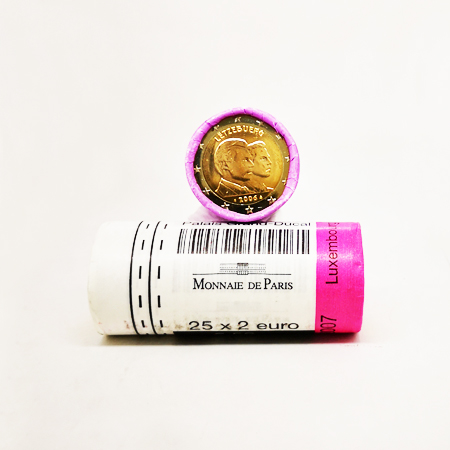 Rolo Moedas 2 Euros Guillaume Grão Duque Luxemburgo 2006