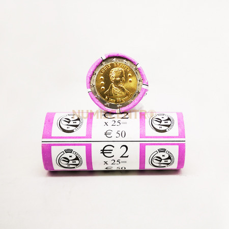 Rolo Moedas 2 Euros Luís Braille Bélgica 2009