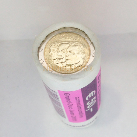 Rolo Moedas 2 Euros Gran Duque Gean Luxemburgo 2011
