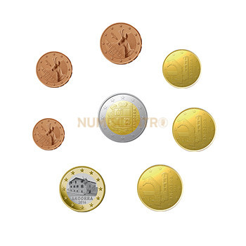 Serie - Andorra de 2014 (6 Moedas)