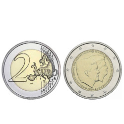 2 Euros Alexandre e Beatriz Sucessão Trono Países Baixos 2014