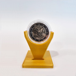 Expositor para todas as moedas de 2 euros em cápsula temos para todas as moedas a partir de 2€ até 10€ (Disponível em varias cores o preço é para a de 2€ é só o expositor sem moeda ou capsula)